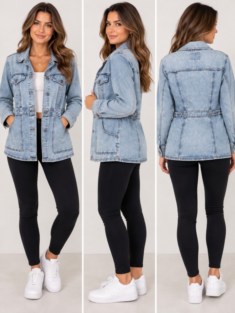 Levi’s SilverTab Women’s S Denim Chore Jacket Light Wash Y2K